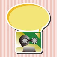 Audiotape theme elements vector eps N70