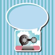 Audiotape theme elements vector eps N74