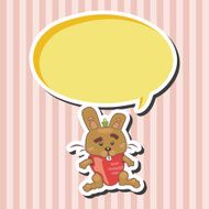 animal rabbit cartoon theme elements N20