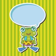 animal frog cartoon theme elements N7