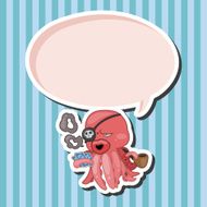 animal octopus cartoon theme elements N3