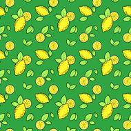 Lemons seamless pattern
