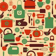 Seamless pattern kitchen tools N6