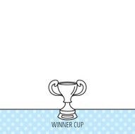 Winner cup icon Award sign N8