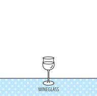 Wineglass icon Goblet sign N5
