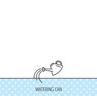 Watering can icon Gardener equipment sign N11