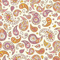 Seamless pattern - pastel Turkish cucumber