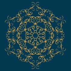 Calligraphic design element vintage pattern N26