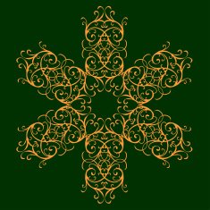 Calligraphic design element vintage pattern N27