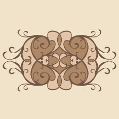 Calligraphic design element vintage pattern N29