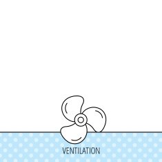 Ventilation icon Fan or propeller sign N9