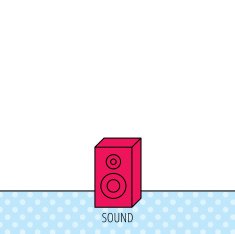 Sound icon Musical speaker sign N10