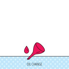 Oil change service icon Fuel can with drop sign N7