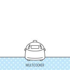Multicooker icon Kitchen electric device symbol N4