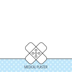 Medical plaster icon Injury fix sign N3