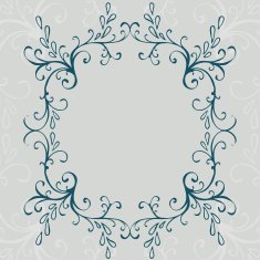 Calligraphic design element vintage pattern N31