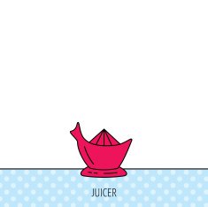 Juicer icon Squeezer sign N3