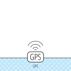 GPS navigation icon Map positioning sign N4