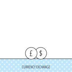 Currency exchange icon Banking transfer sign N11