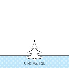 Christmas fir tree icon Spruce sign N3