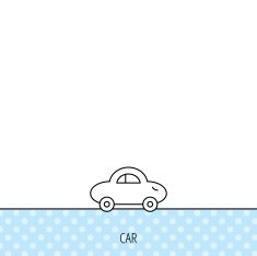 Baby car icon Transport sign N3