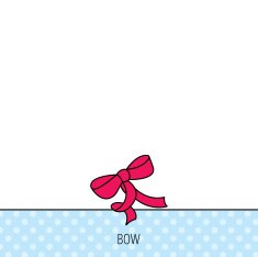 Gift bow icon Present decoration sign N6
