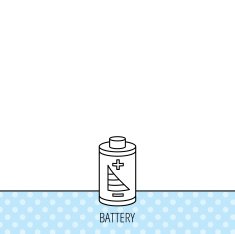 Battery icon Electrical power sign N10