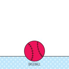 Baseball icon Sport ball sign N3