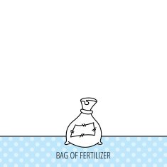 Bag with fertilizer icon Fertilization sack N3