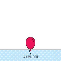 Balloon icon Party decoration sign N3