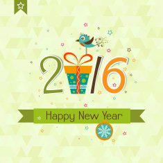 Template Christmas greeting card vector N3