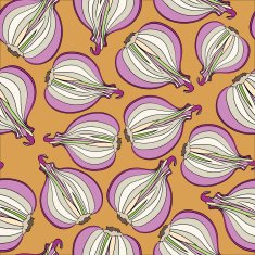 Seamless pattern with onion N6