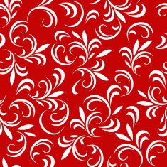 Abstract floral seamless pattern with thin leaves 13 N2
