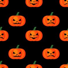 Happy Halloween concept illustration on black background