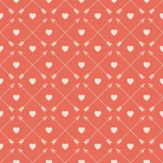 pattern of hearts and arrows
