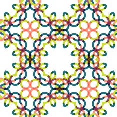 Seamless vector geometric abstract pattern Creative round shapes made of N11
