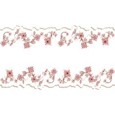 Floral abstract template for the inscription N2