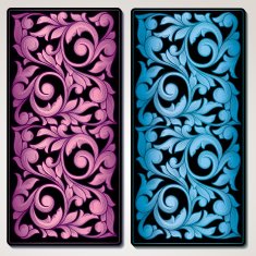 Color decorative vintage panel