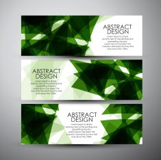 Vector banners set with abstract background N3