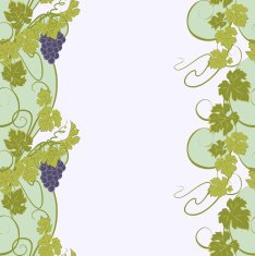 Seamless texture with vines and bunches of grapes N11