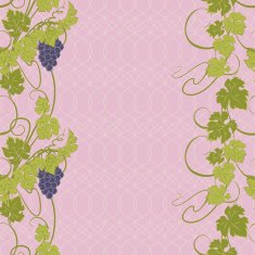 Seamless texture with vines and bunches of grapes N12