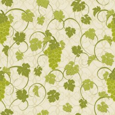 Seamless texture with vines and bunches of grapes N13