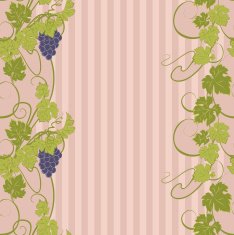 Seamless texture with vines and bunches of grapes N14