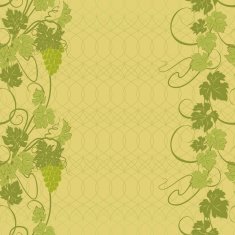 Seamless texture with vines and bunches of grapes N15