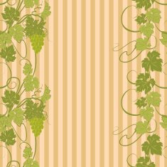 Seamless texture with vines and bunches of grapes N16