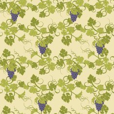 Seamless texture with vines and bunches of grapes N22