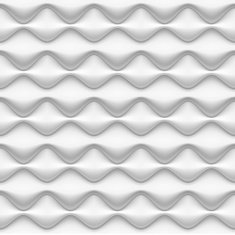 seamless pattern - white inflated waves