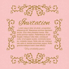 Invitation card template N16