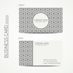 Business card template with triangle for your design card