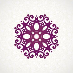 Refined vector monogram for design template